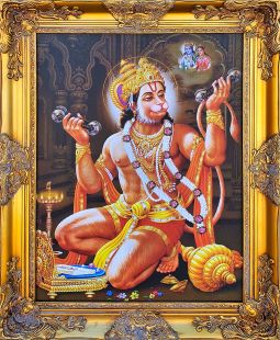 Framed Hanuman Bhajan Canvas Art